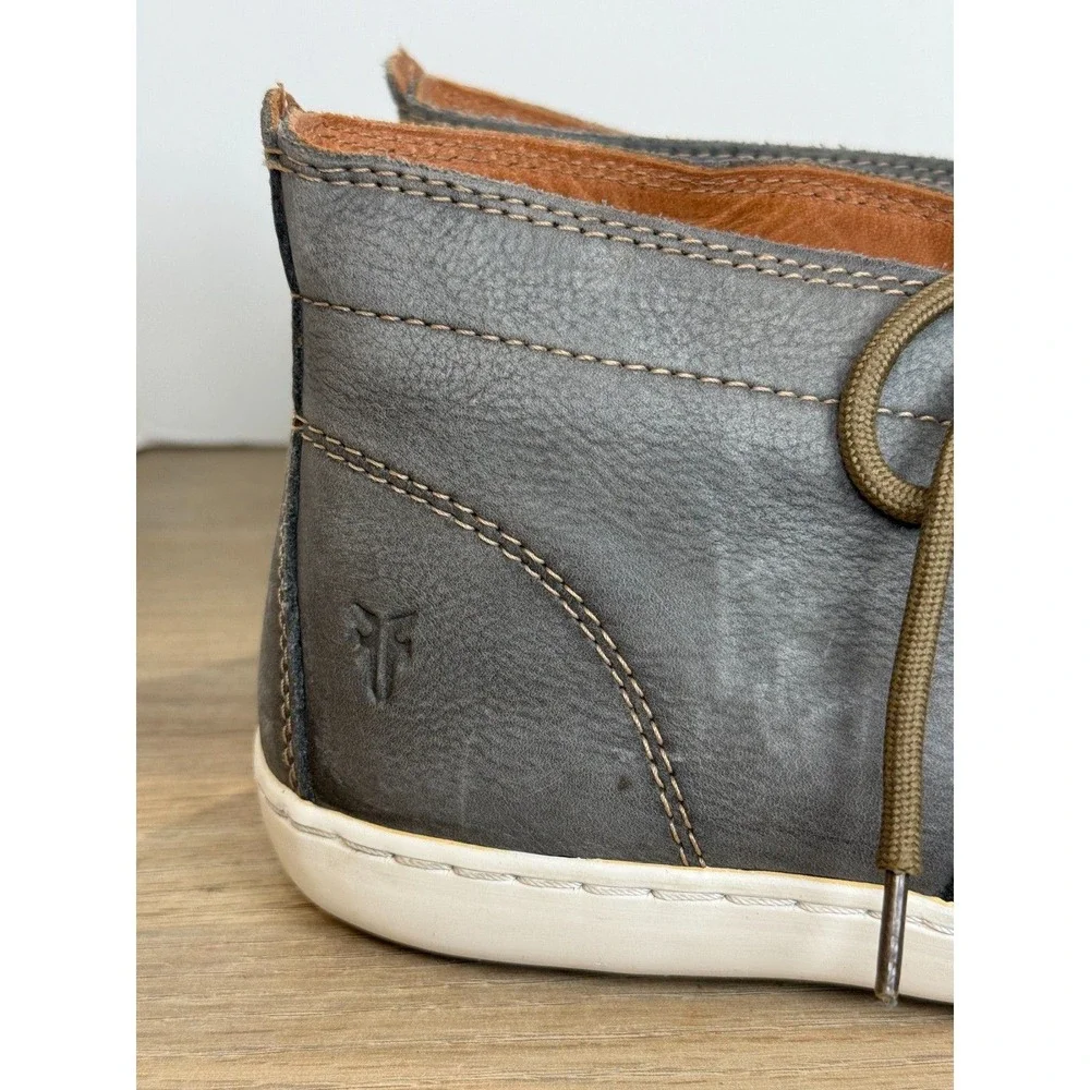 Frye Greene Chukka Men Size 9 Gray Leather Lace Up Sneakers